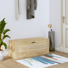 vidaXL sonoma-tölgy színű szerelt fa fali cipőszekrény 100x35x38 cm bútor