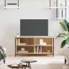 vidaXL Sonoma tölgy színű szerelt fa fali TV-szekrény 100x40x50 cm