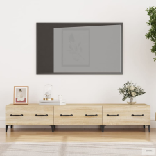vidaXL Sonoma tölgy színű szerelt fa fali TV-szekrény 150x34,5x30 cm bútor