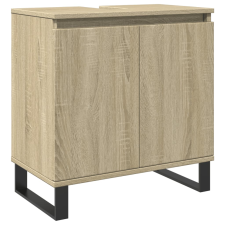 vidaXL sonoma tölgy színű szerelt fa fürdőszobaszekrény 58x30x60 cm (849675) fürdőszoba bútor