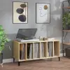 vidaXL sonoma tölgy színű szerelt fa hanglemezszekrény 100x38x48 cm