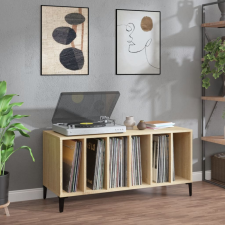 vidaXL sonoma tölgy színű szerelt fa hanglemezszekrény 100x38x48 cm bútor