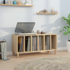 vidaXL sonoma tölgy színű szerelt fa hanglemezszekrény 100x38x48 cm bútor