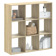 vidaXL sonoma tölgy színű szerelt fa könyvszekrény 102 x 32 x 102 cm bútor