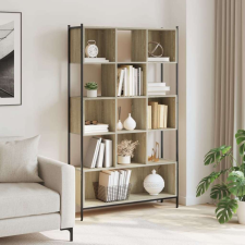 vidaXL sonoma tölgy színű szerelt fa könyvszekrény 102x28x172 cm bútor