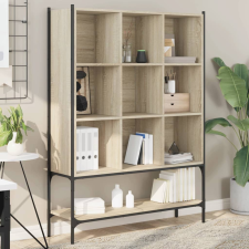 vidaXL sonoma tölgy színű szerelt fa könyvszekrény 102x30x141,5 cm bútor