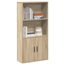 vidaXL sonoma tölgy színű szerelt fa könyvszekrény 60x24x120 cm bútor