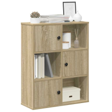 vidaXL sonoma tölgy színű szerelt fa könyvszekrény 60x24x76,5 cm bútor