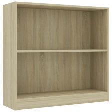 vidaXL sonoma tölgy színű szerelt fa könyvszekrény 80x24x75 cm (800894) bútor