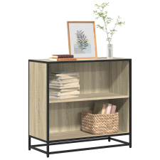 vidaXL sonoma tölgy színű szerelt fa könyvszekrény 80x35x76 cm bútor