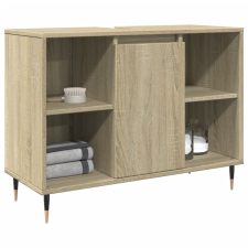 vidaXL sonoma tölgy színű szerelt fa mosdószekrény 80 x 33 x 60 cm fürdőszoba bútor