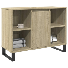 vidaXL sonoma tölgy színű szerelt fa mosdószekrény 80 x 33 x 60 cm fürdőszoba bútor