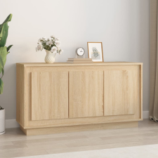 vidaXL sonoma tölgy színű szerelt fa tálalóasztal 102x35x55 cm bútor