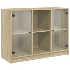 vidaXL sonoma tölgy színű szerelt fa tálalóasztal 102x37x75,5 cm (3295873) bútor