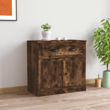 vidaXL sonoma tölgy színű szerelt fa tálalószekrény 70x35,5x67,5 cm bútor