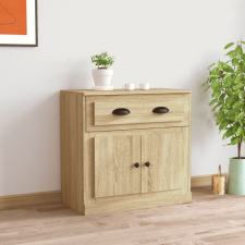vidaXL sonoma tölgy színű szerelt fa tálalószekrény 70x35,5x67,5 cm bútor