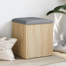 vidaXL sonoma tölgy színű szerelt fa tárolópad 42 x 42 x 45 cm bútor