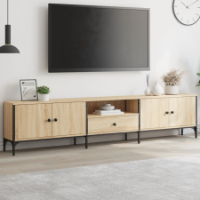 vidaXL sonoma tölgy színű szerelt fa TV-szekrény fiókkal 200x25x44 cm bútor