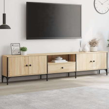 vidaXL sonoma tölgy színű szerelt fa TV-szekrény fiókkal 200x25x44 cm bútor