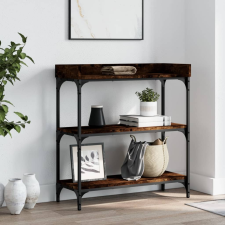 vidaXL sonoma tölgy színű tálalóasztal polcokkal 75 x 30 x 80 cm bútor