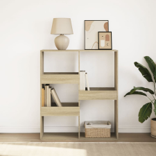 vidaXL sonoma tölgy színű térelválasztó könyvszekrény 100x33x115 cm bútor