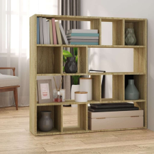 vidaXL sonoma tölgy színű térelválasztó könyvszekrény 105x24x102 cm bútor