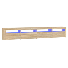 vidaXL sonoma tölgy színű TV-szekrény LED-lámpákkal 240x35x40 cm (3152764) bútor