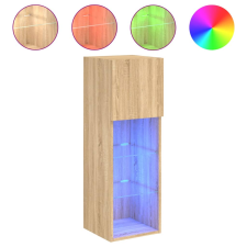 vidaXL sonoma tölgy színű TV-szekrény LED-lámpákkal 30,5x30x90 cm (837005) bútor