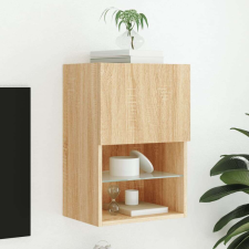 vidaXL sonoma tölgy színű TV-szekrény LED-lámpákkal 40,5x30x60 cm bútor