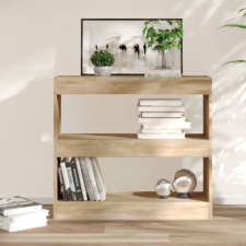 vidaXL sonoma tölgy térelválasztó könyvszekrény 80 x 30 x 72 cm bútor
