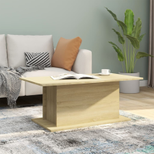 vidaXL sonoma-tölgyszínű forgácslap dohányzóasztal 102 x 55,5 x 40 cm bútor