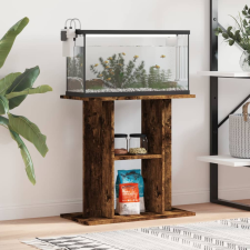 vidaXL Sonoma tölgyszínű műfa akváriumtartó állvány 60x30x60 cm halfelszerelések