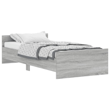 vidaXL sonoma tölgyszínű szerelt fa ágykeret 100 x 200 cm (835937) ágy és ágykellék