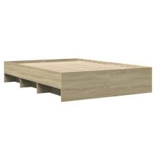 vidaXL sonoma tölgyszínű szerelt fa ágykeret 120 x 190 cm (3295697) ágy és ágykellék