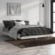 vidaXL sonoma tölgyszínű szerelt fa ágykeret 135 x 190 cm ágy és ágykellék