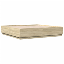 vidaXL sonoma tölgyszínű szerelt fa ágykeret 200 x 200 cm (3209676) ágy és ágykellék
