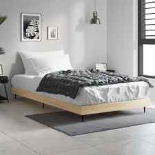 vidaXL sonoma tölgyszínű szerelt fa ágykeret 90 x 200 cm ágy és ágykellék