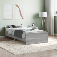vidaXL sonoma tölgyszínű szerelt fa ágykeret 90 x 200 cm ágy és ágykellék