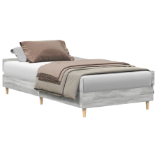 vidaXL sonoma tölgyszínű szerelt fa ágykeret matrac nélkül 75 x 190 cm (861098) ágy és ágykellék