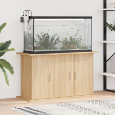 vidaXL Sonoma-tölgyszínű szerelt fa akváriumi állvány 101x41x58 cm halfelszerelések