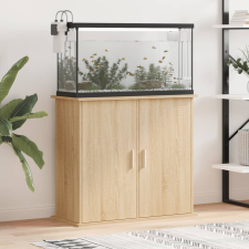 vidaXL sonoma-tölgyszínű szerelt fa akváriumi állvány 81x36x73 cm halfelszerelések