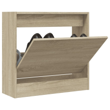 vidaXL sonoma-tölgyszínű szerelt fa cipőszekrény 60 x 21 x 57 cm bútor