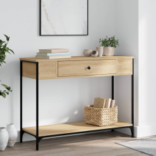 vidaXL sonoma-tölgyszínű szerelt fa dohányzóasztal 100 x 34,5 x 75 cm bútor
