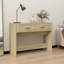 vidaXL sonoma-tölgyszínű szerelt fa dohányzóasztal 100 x 39 x 75 cm bútor