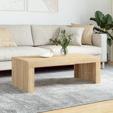 vidaXL sonoma-tölgyszínű szerelt fa dohányzóasztal 102 x 50 x 36 cm bútor