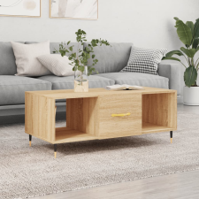 vidaXL sonoma-tölgyszínű szerelt fa dohányzóasztal 102 x 50 x 40 cm bútor