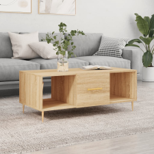 vidaXL sonoma-tölgyszínű szerelt fa dohányzóasztal 102 x 50 x 40 cm bútor