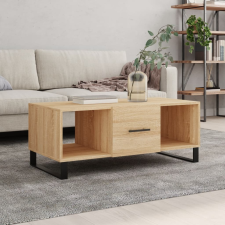 vidaXL sonoma-tölgyszínű szerelt fa dohányzóasztal 102 x 50 x 40 cm bútor