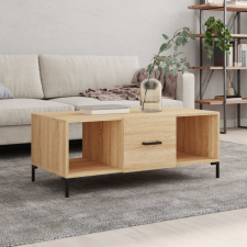 vidaXL sonoma-tölgyszínű szerelt fa dohányzóasztal 102 x 50 x 40 cm bútor