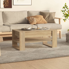 vidaXL sonoma-tölgyszínű szerelt fa dohányzóasztal 102 x 55 x 45 cm bútor